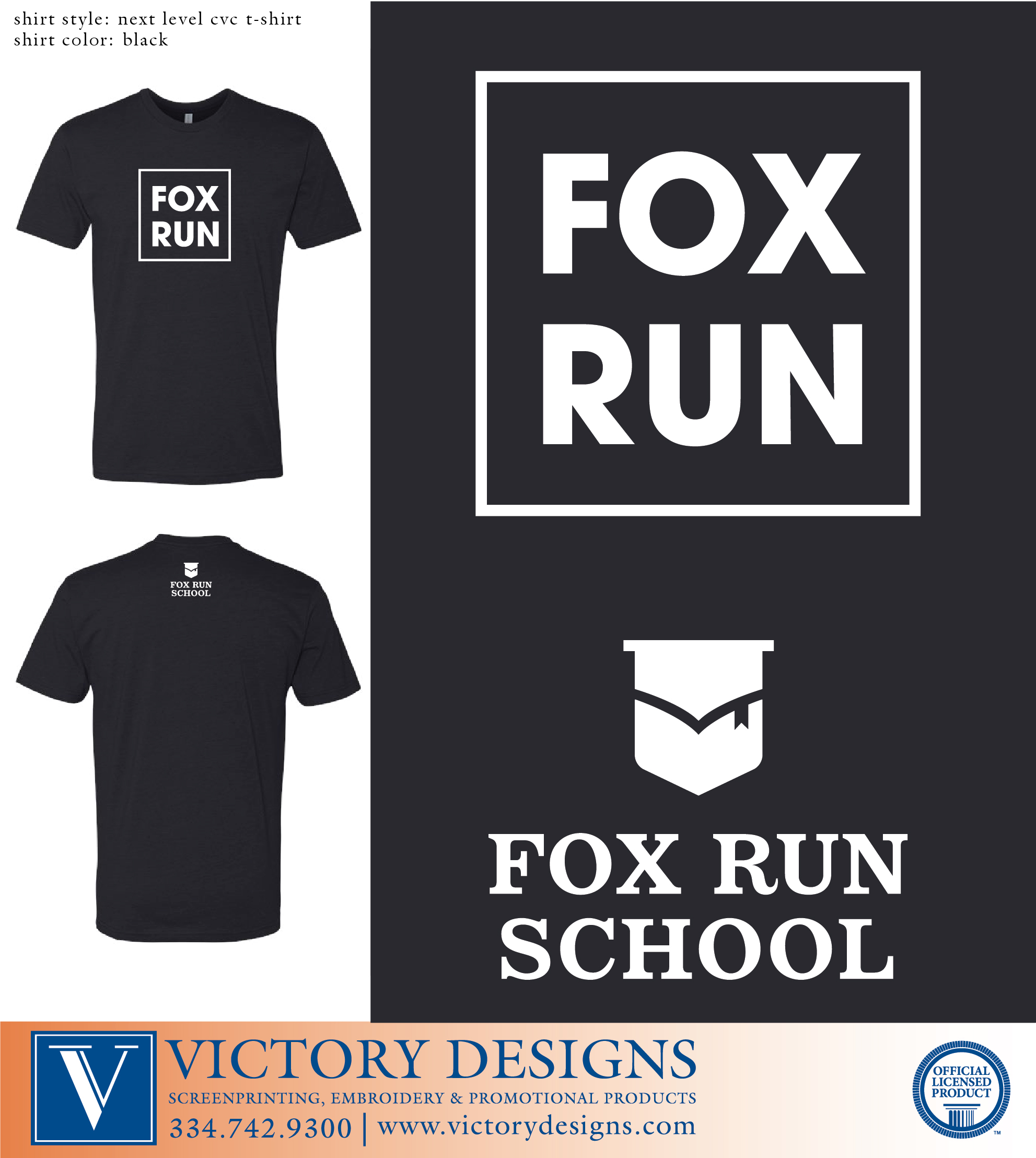 Fox Run School - Box Tee - Image 5