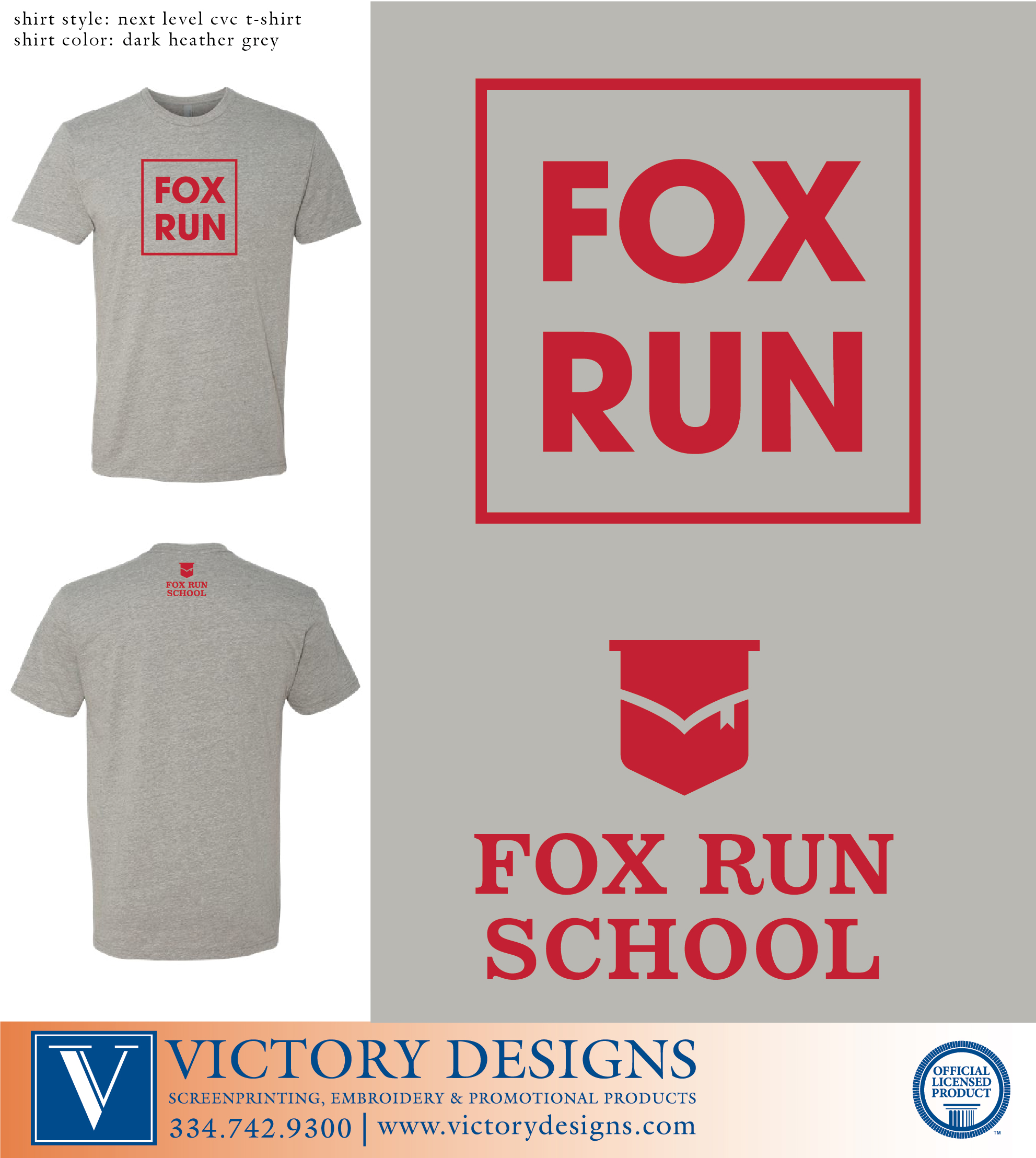 Fox Run School - Box Tee - Image 4