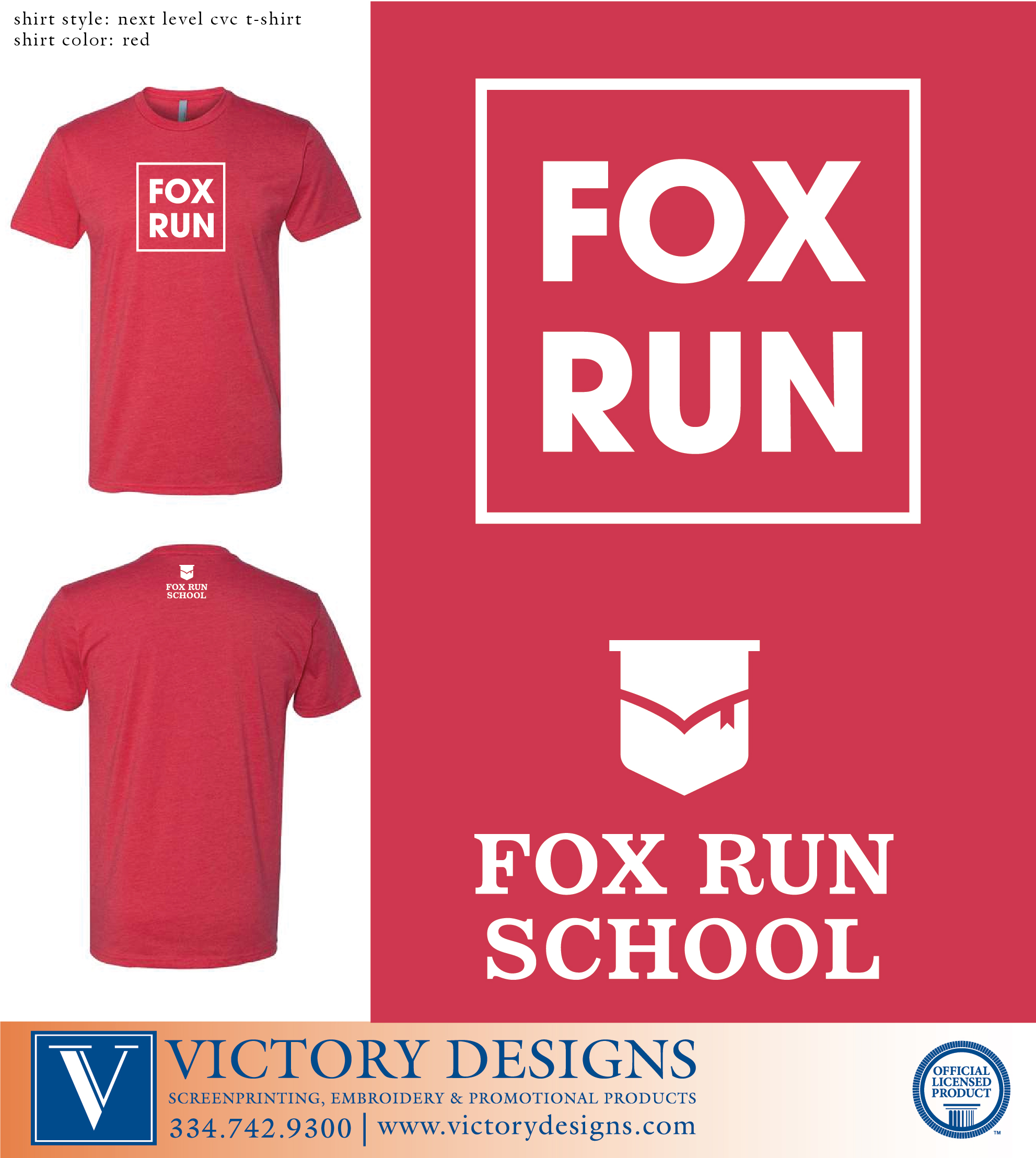 Fox Run School - Box Tee - Image 3