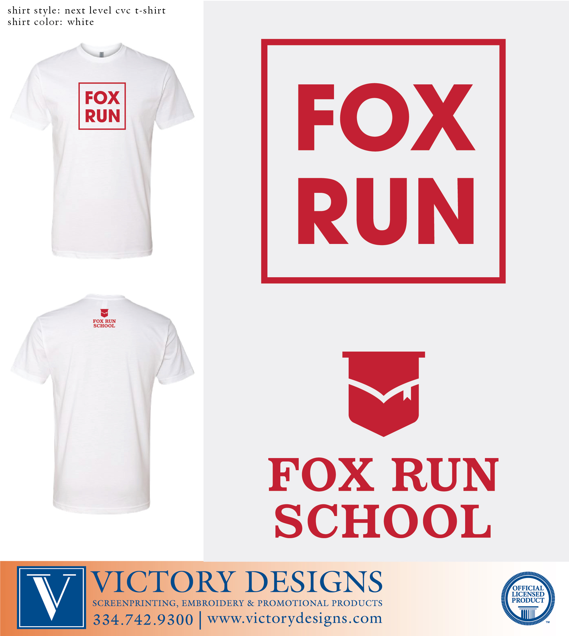 Fox Run School - Box Tee - Image 2