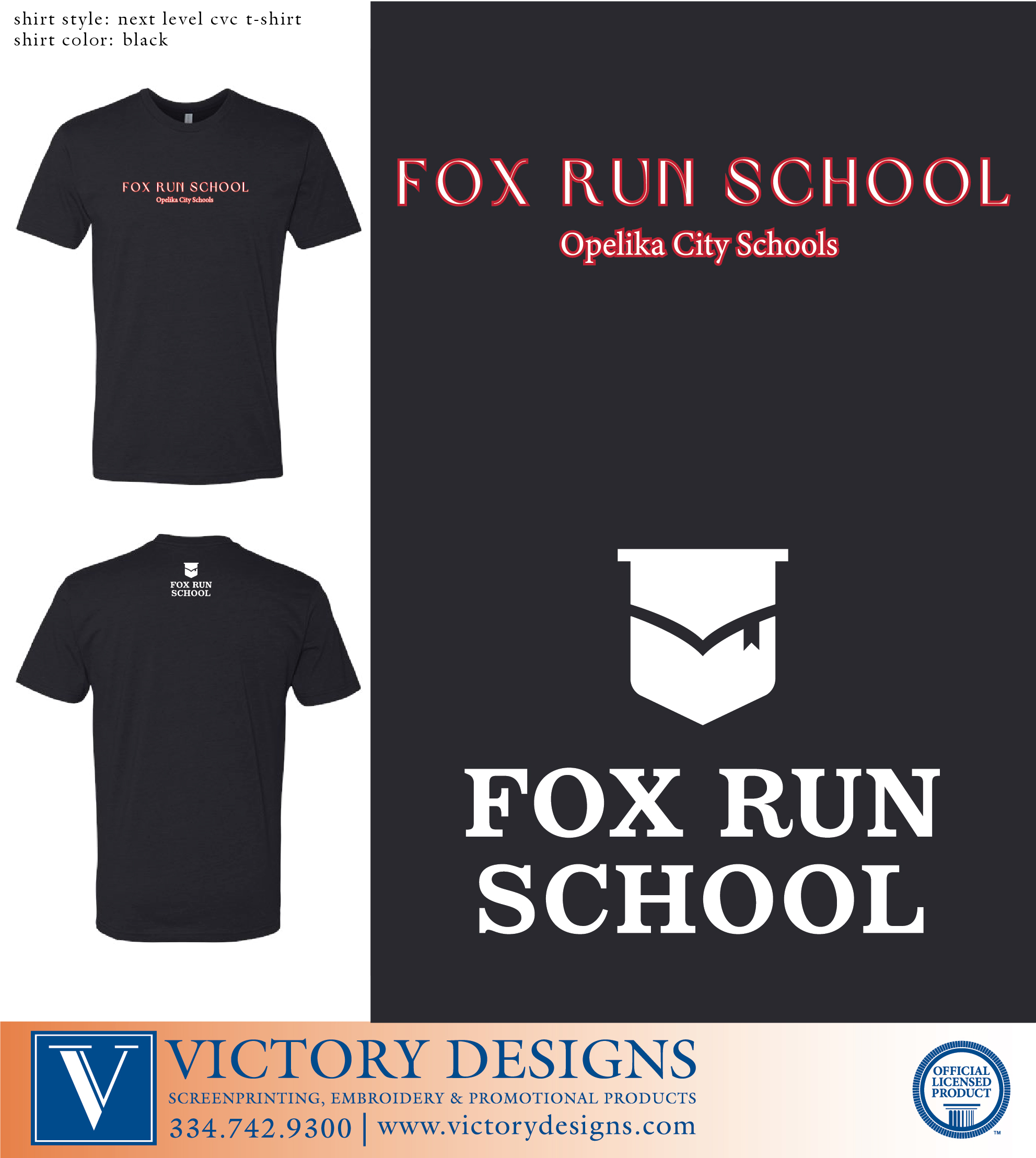 Fox Run School - Dog Design - Image 2