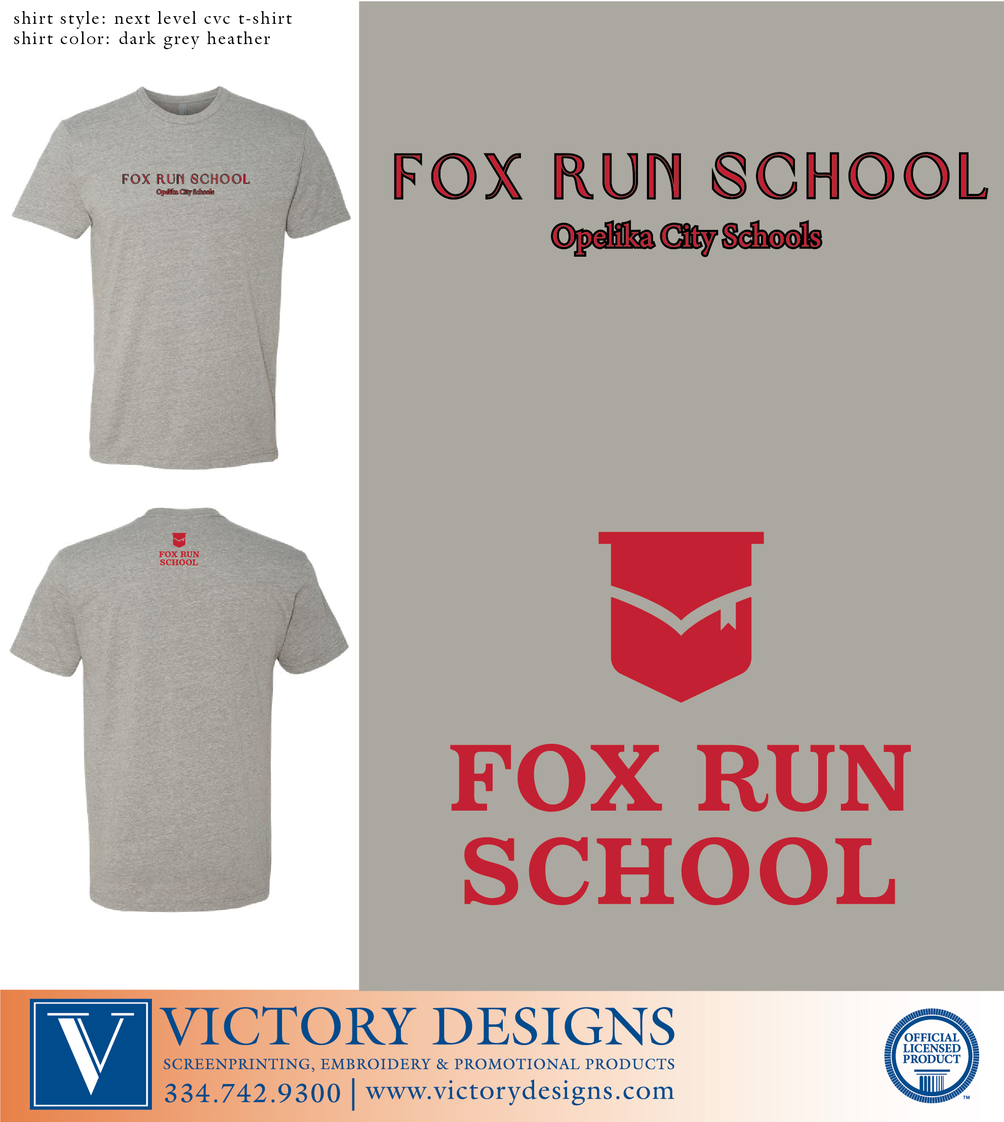 Fox Run School - Dog Design - Image 3
