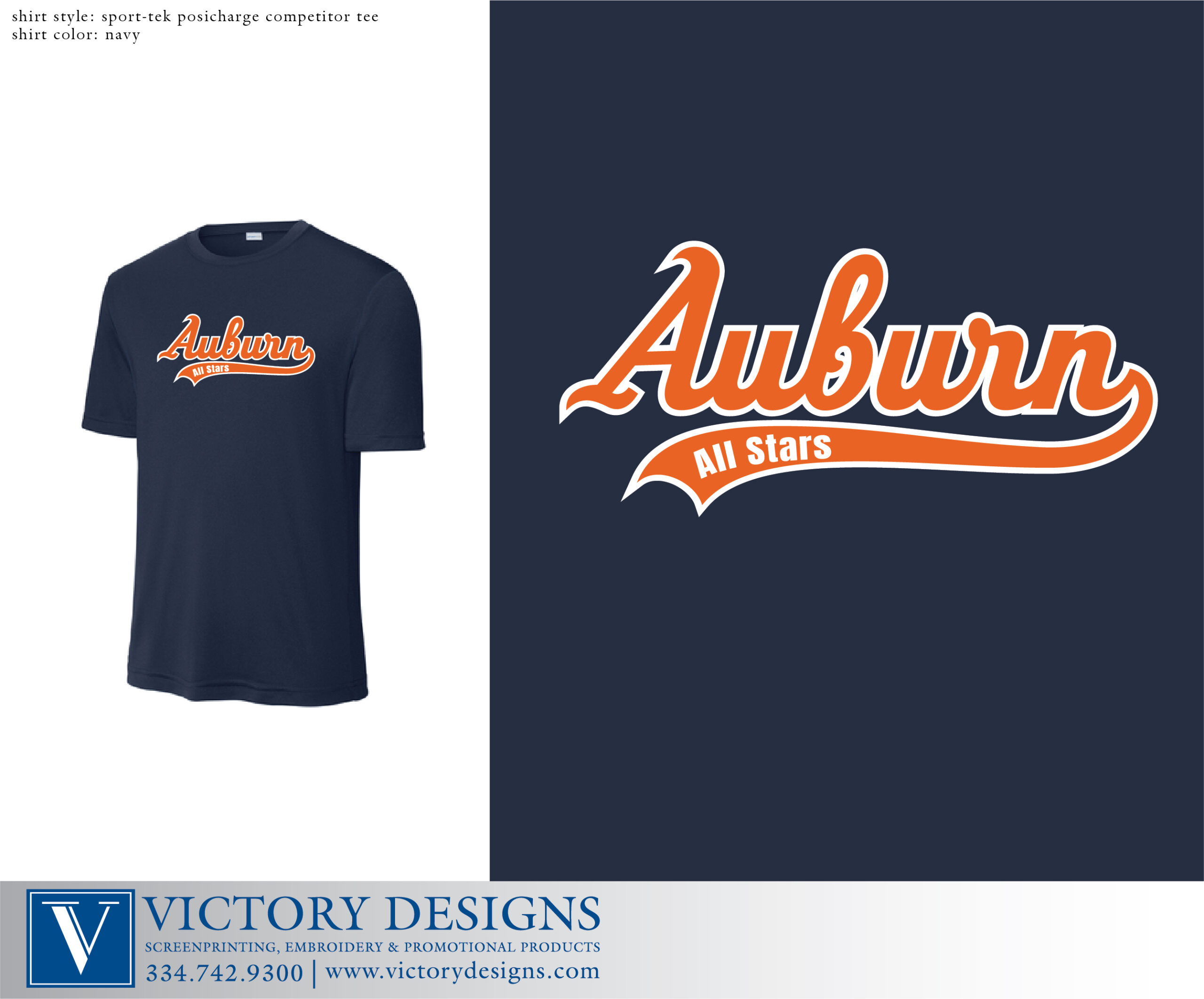 Auburn All Stars 13U Dri fit T shirt