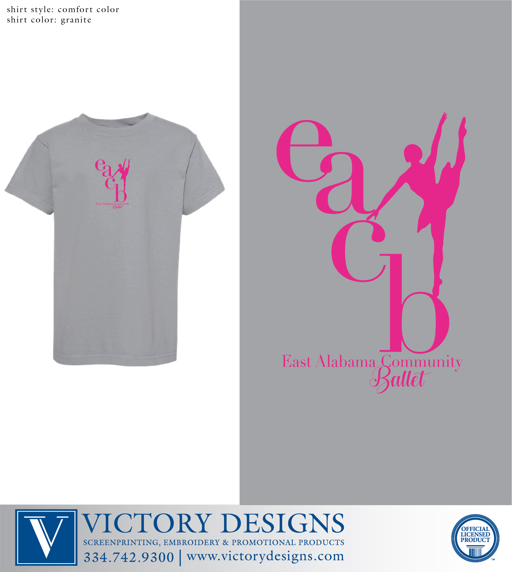 EACB Logo Comfort Color T-shirt - Image 2