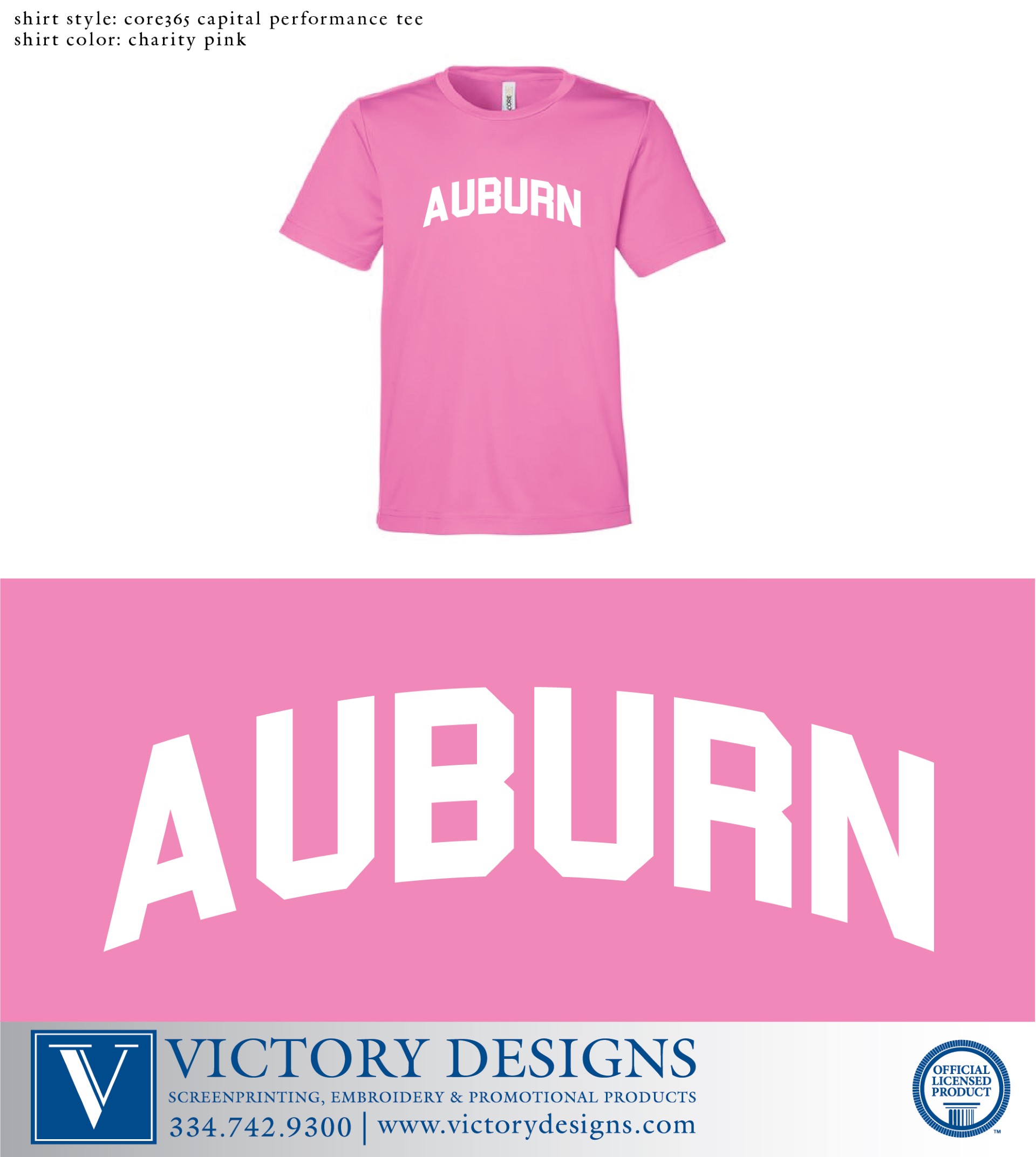 AHS Pink Dri-Fit Tee- Short Sleeve - Image 2