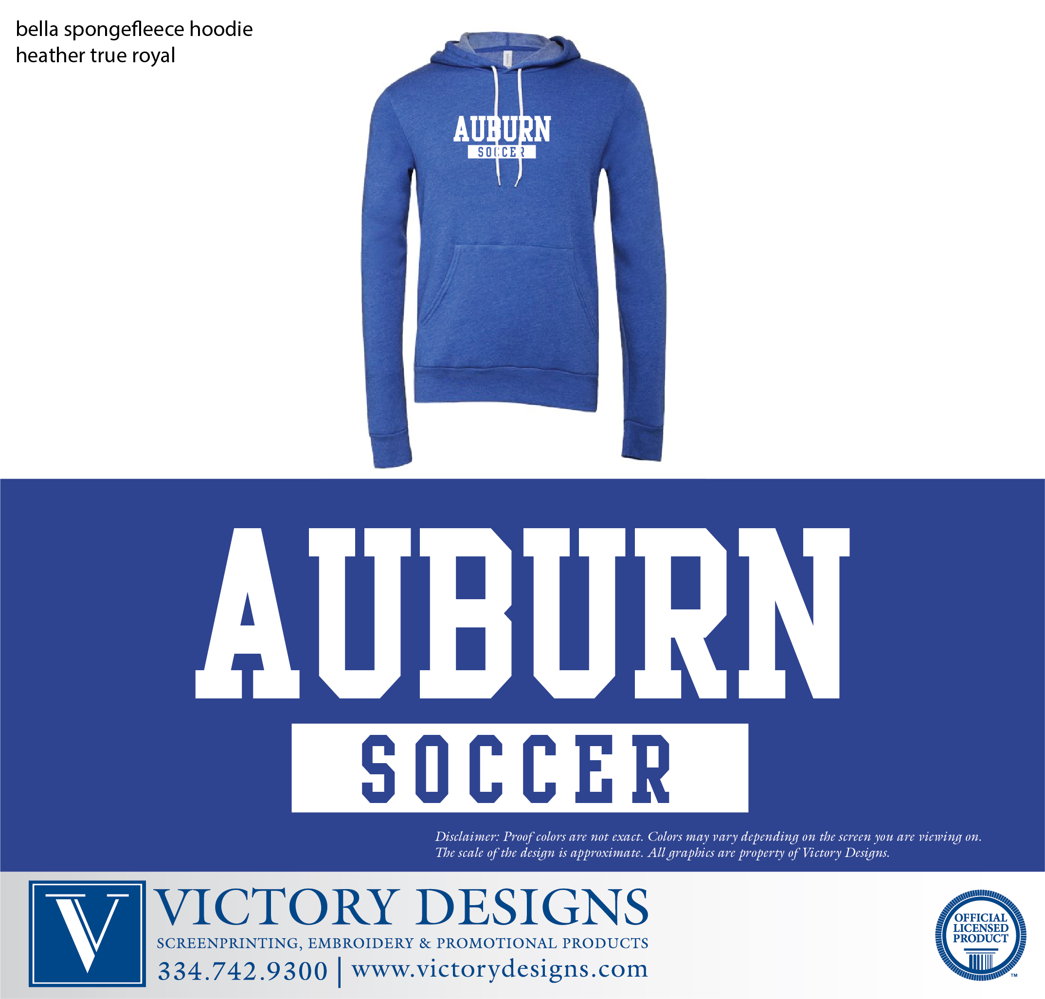 AHS Girls Soccer - Bella Hoodie - Image 2