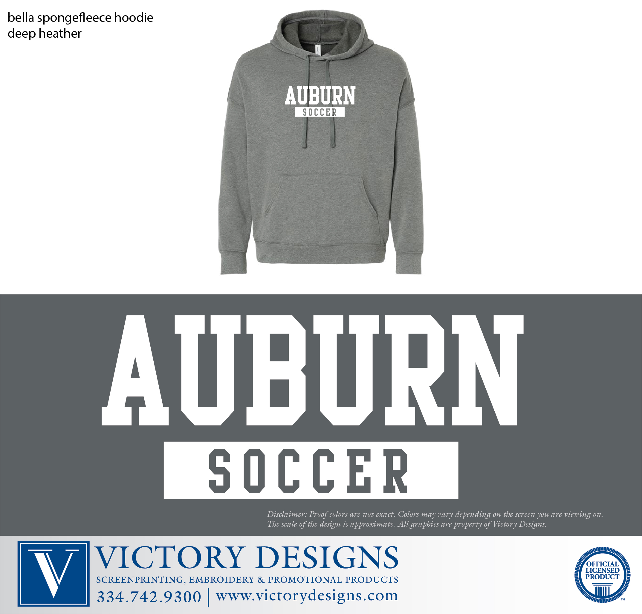 AHS Girls Soccer - Bella Hoodie - Image 3
