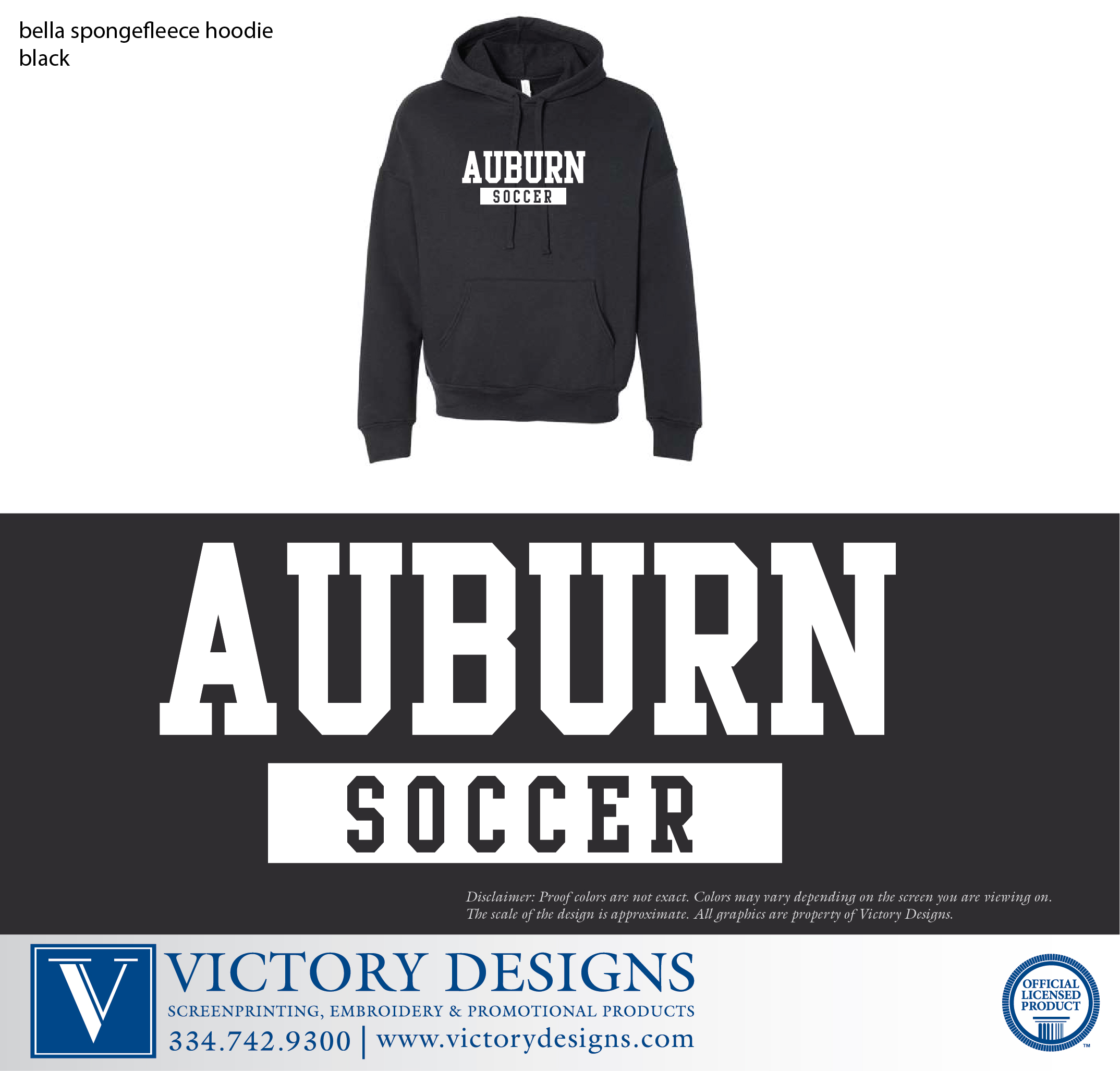 AHS Girls Soccer - Bella Hoodie - Image 4