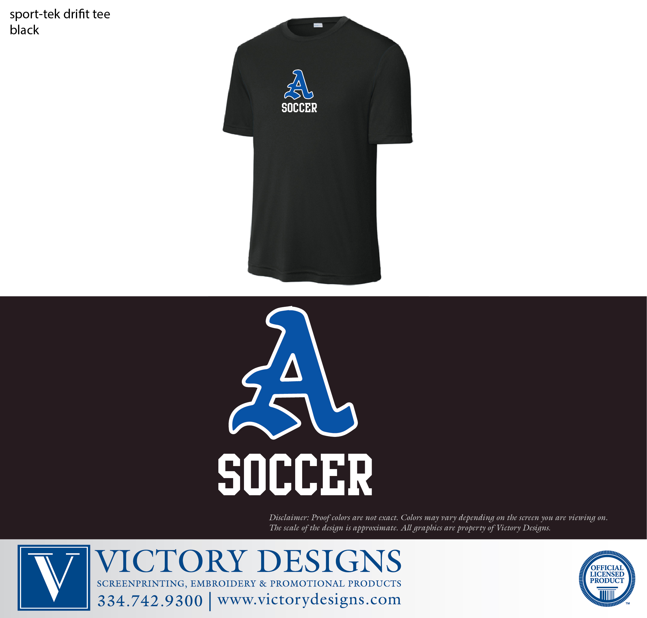 AHS Soccer - Full Front A Dri-Fit Tee - Image 4