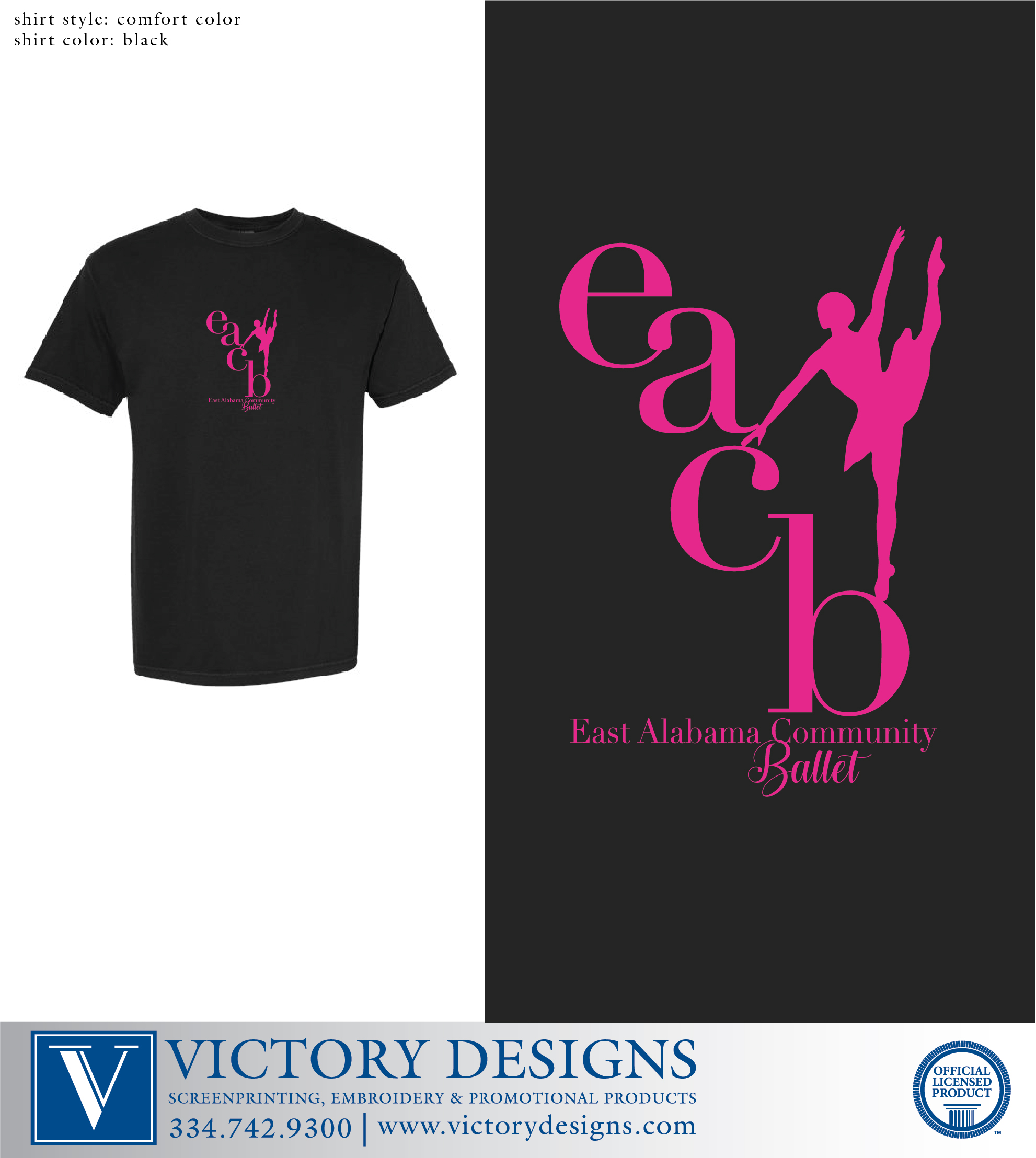 EACB Logo Comfort Color T-shirt - Image 3