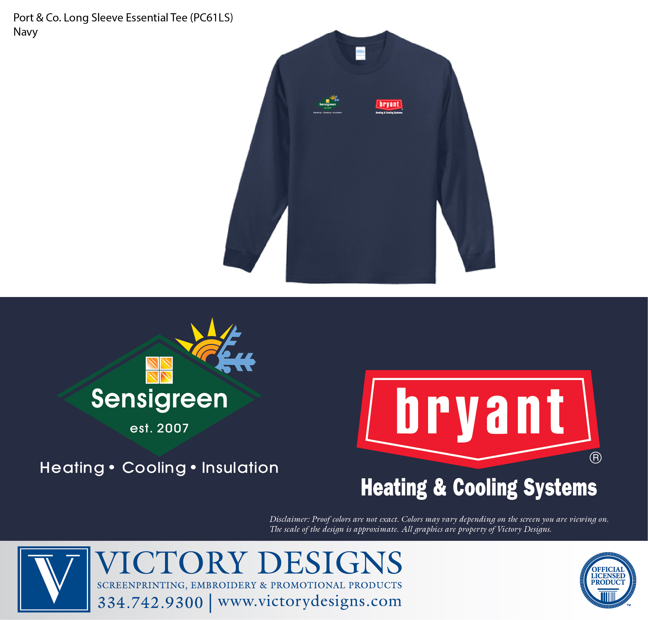 Sensigreen Huntsville- Port & Company Long Sleeve Tee - Image 2