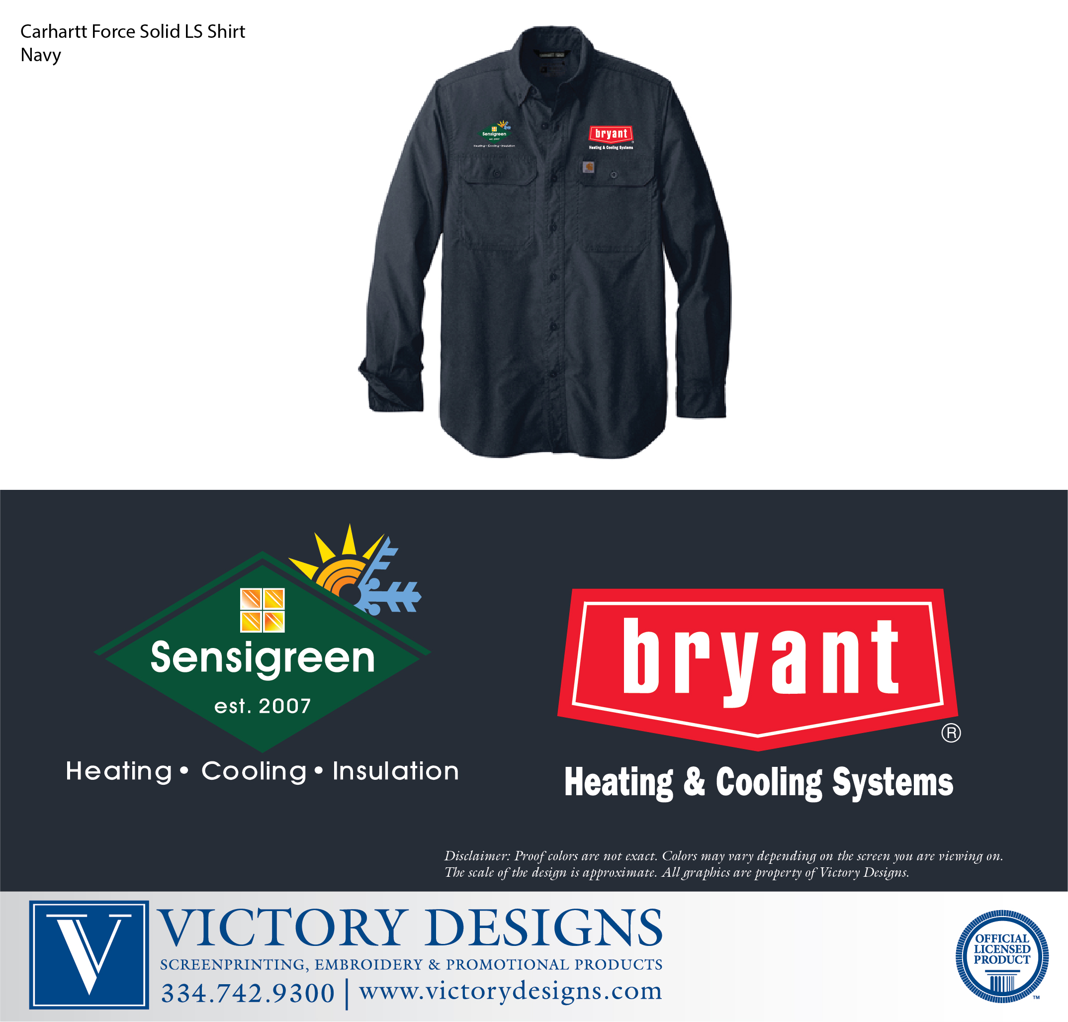 Sensigreen Huntsville- Carhartt Long Sleeve Shirt - Image 2