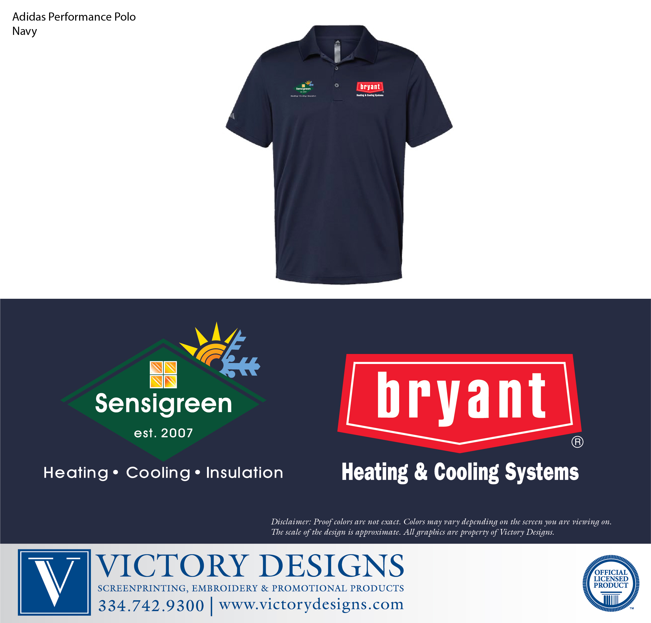 Sensigreen Huntsville - Adidas Polo - Image 2