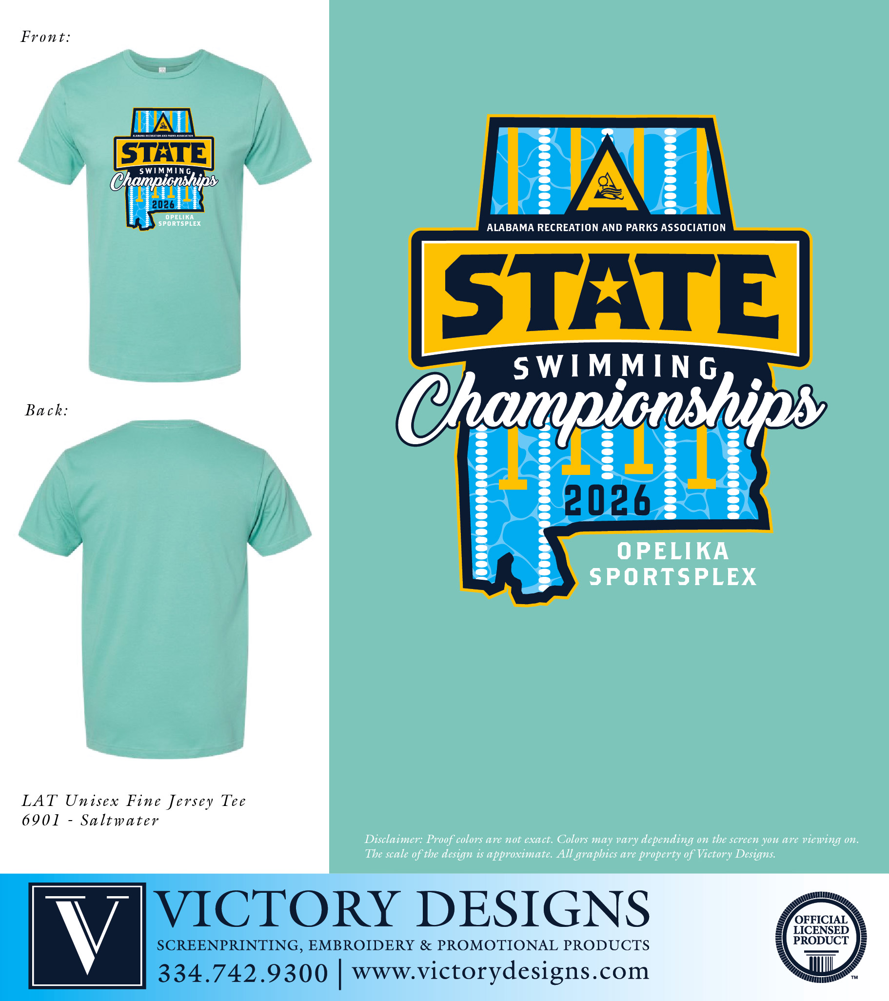 ARPA State Swim Meet - T-shirt - Image 2