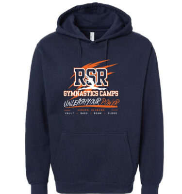 AU RSR Gymnastics Camp- Navy Hoodie (Unleash Your Power)