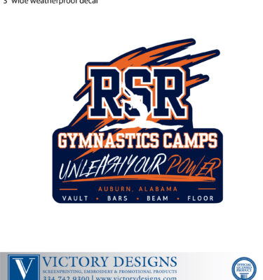 AU RSR Gymnastics Camp- Sticker (Unleash Your Power)