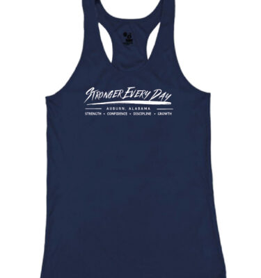 AU RSR Gymnastics Camp- Navy Tank (Stronger Every Day)