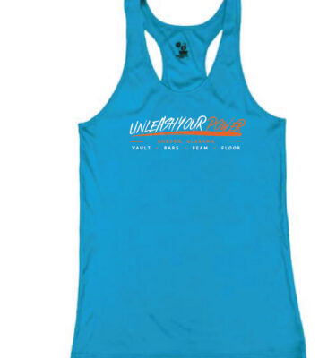 AU RSR Gymnastics Camp- Blue Tank (Unleash Your Power)