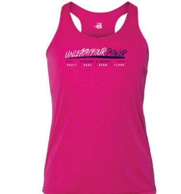 AU RSR Gymnastics Camp- Pink Tank (Unleash Your Power)