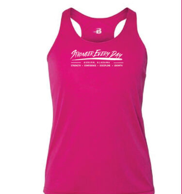 AU RSR Gymnastics Camp- Pink Tank (Stronger Every Day)