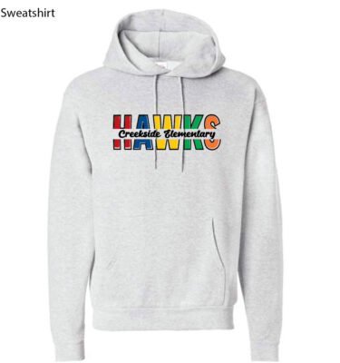 Creekside- Ash HAWKS Hanes Ecosmart Hoodie