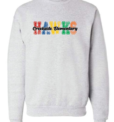 Creekside- Ash HAWKS Hanes Ecosmart Sweatshirt