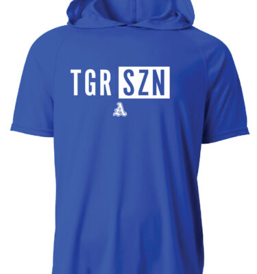 Creekside- Royal Dri-Fit Short Sleeve Hooded Tee (TGR SZN)