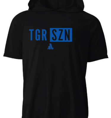 Creekside- Black Dri-Fit Short Sleeve Hooded Tee (TGR SZN)