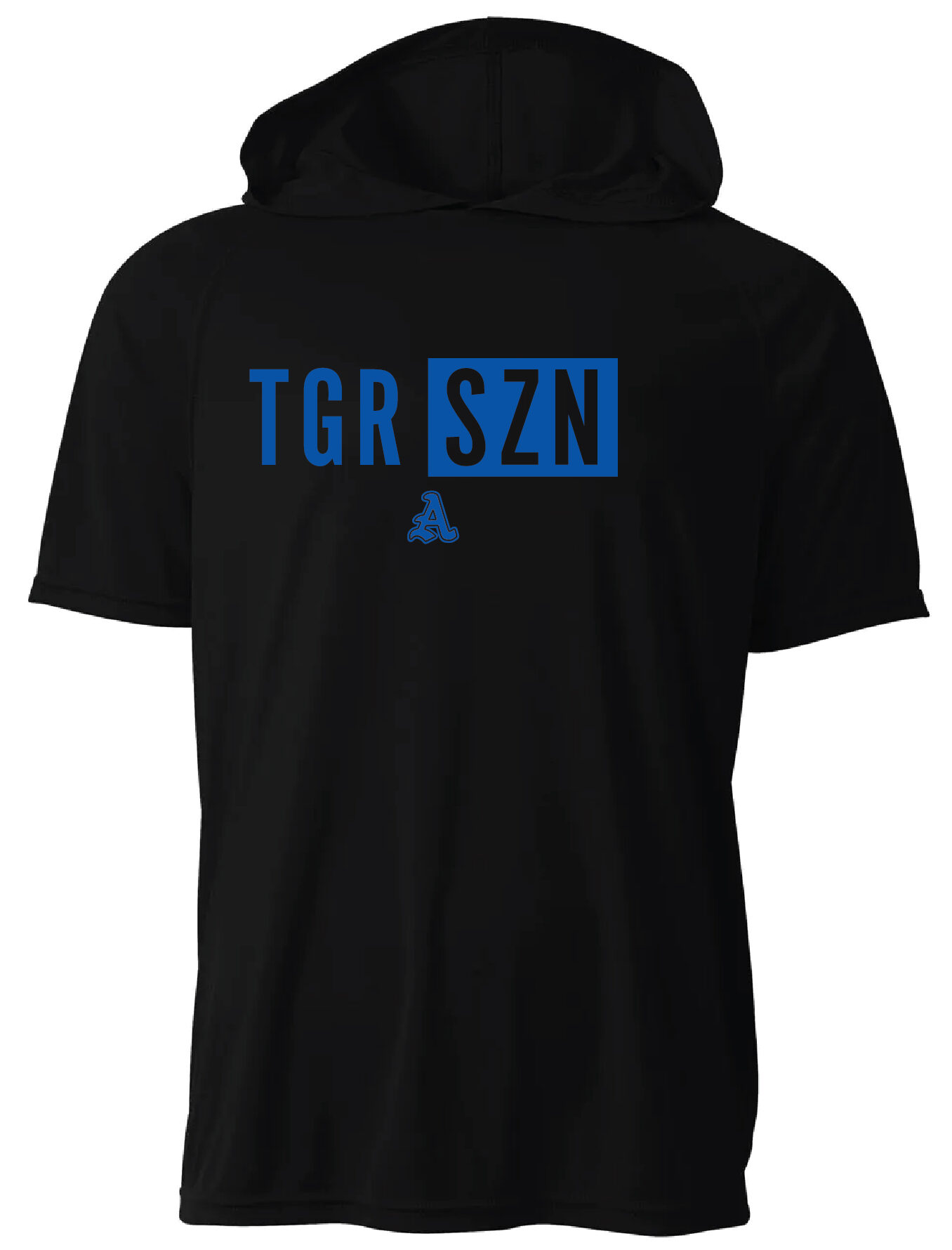 Yarbrough- Black Dri-Fit Short Sleeve Hooded Tee (TGR SZN)