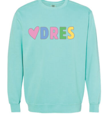 Dean Road - Heart Design Comfort Color Sweatshirt (5 Color Options)