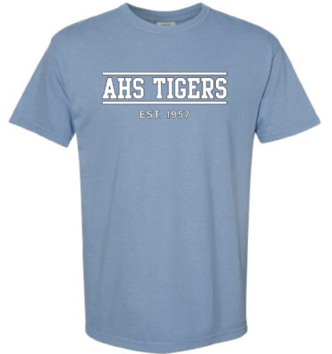 AJHS- AHS Tigers Washed Denim Comfort Color Tee