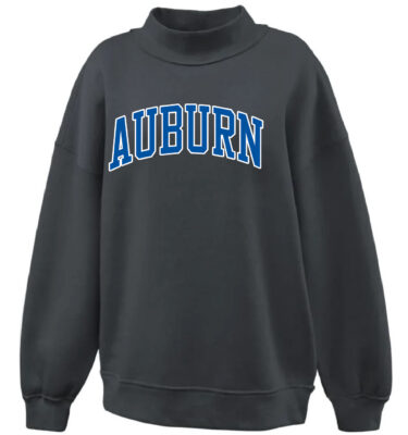 AJHS- Black Pennant Mockneck Sweatshirt