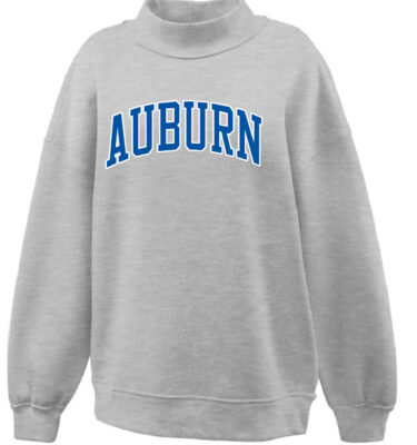 AJHS- Grey Pennant Mockneck Sweatshirt