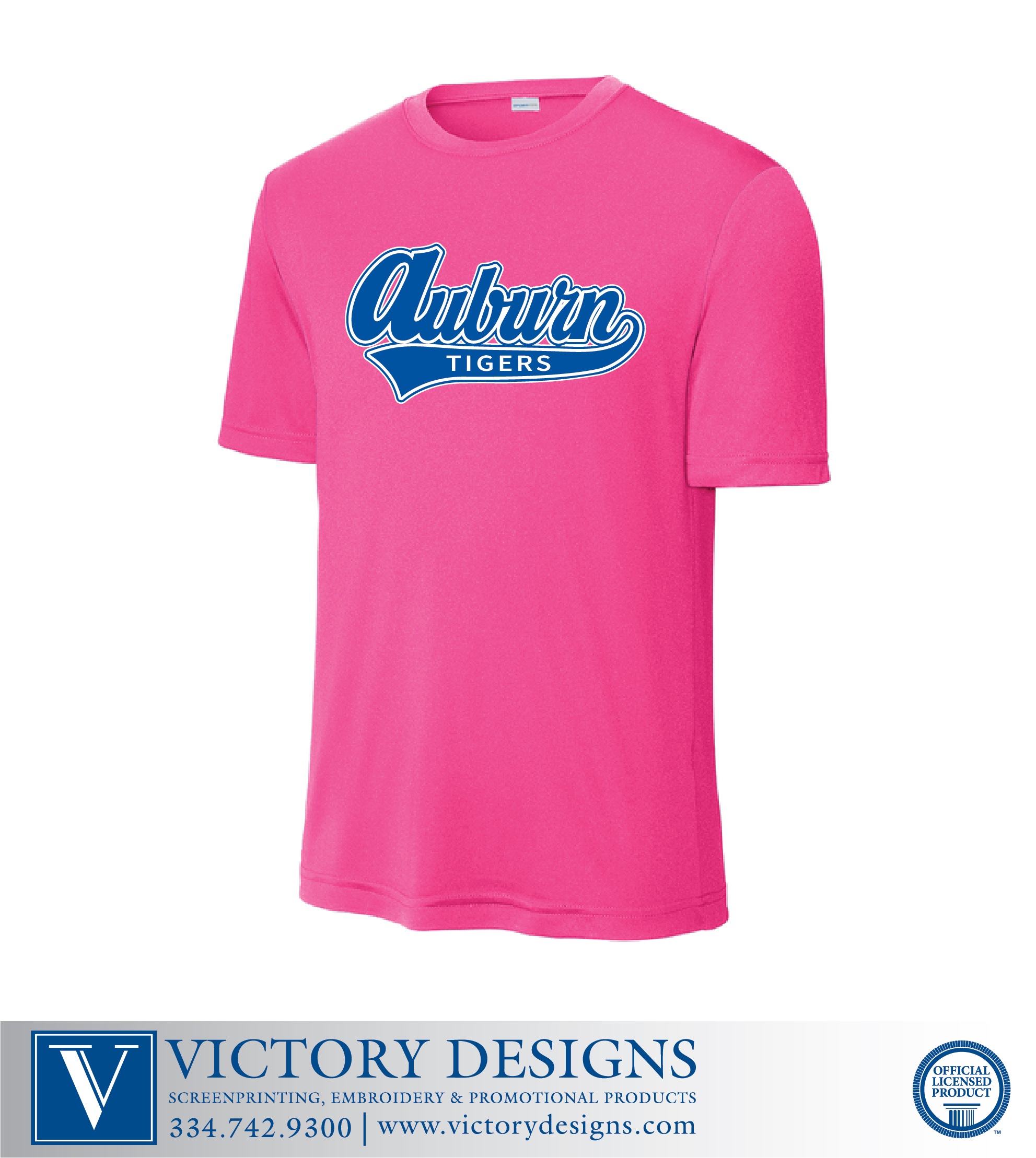 AJHS- Auburn Tigers Pink Out Tee - Image 2
