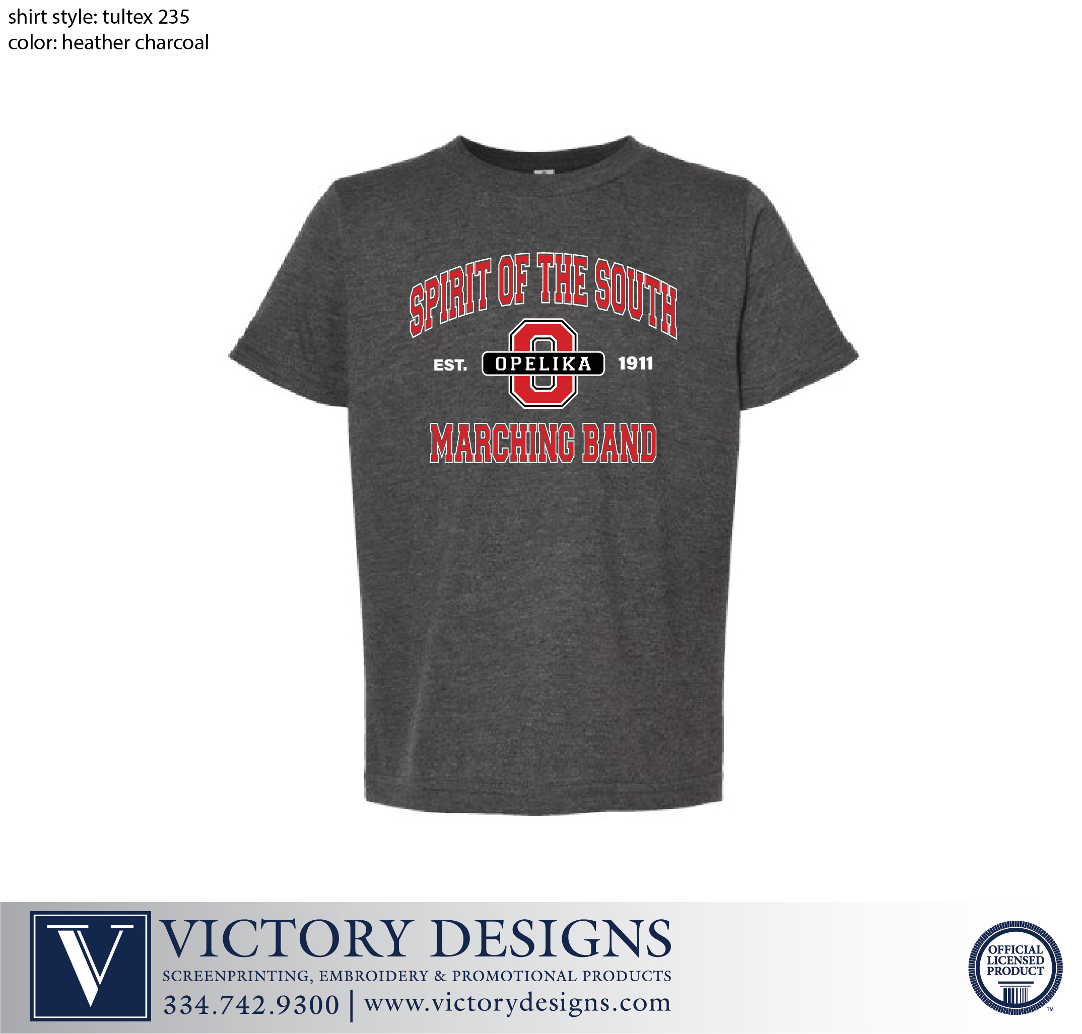 OHS - Spirit of The South - Est. 1911 T-Shirt - Image 2