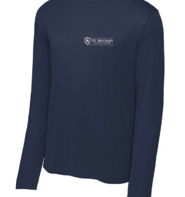 St. Michael Catholic School - Navy Long Sleeve Dri-Fit Tee