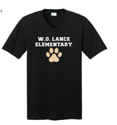 W.O. Lance- V-Neck Paw Print Tee