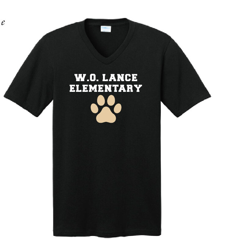W.O. Lance- V-Neck Paw Print Tee