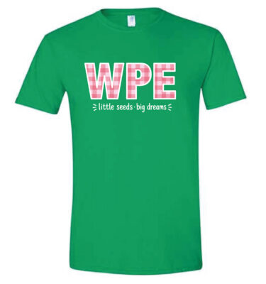 Woodland Pines Elementary- Pink Gingham Design Tee
