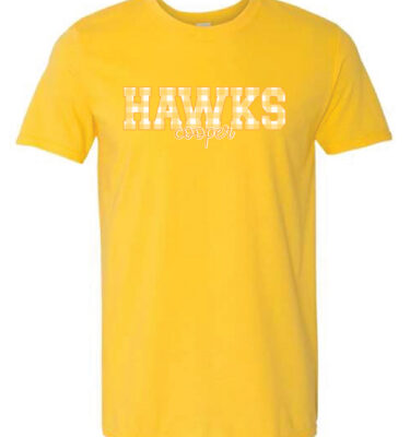 Creekside- Gingham HAWKS Tee (5 Color Options)