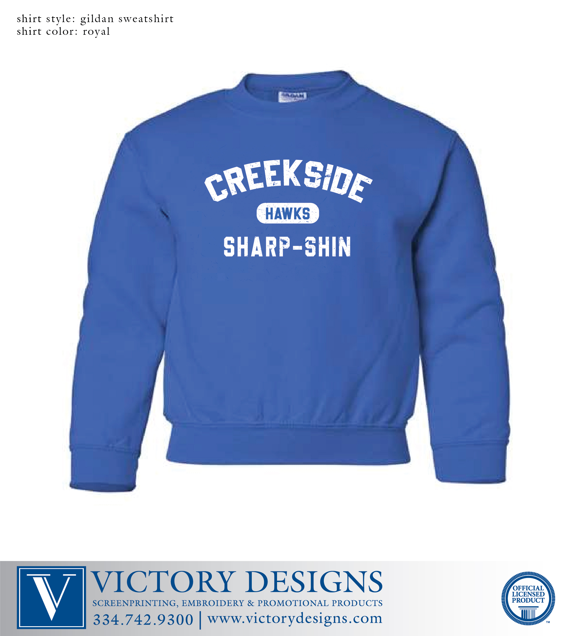 Creekside- Arched Creekside Crewneck Sweatshirt (4 Color Options) - Image 3