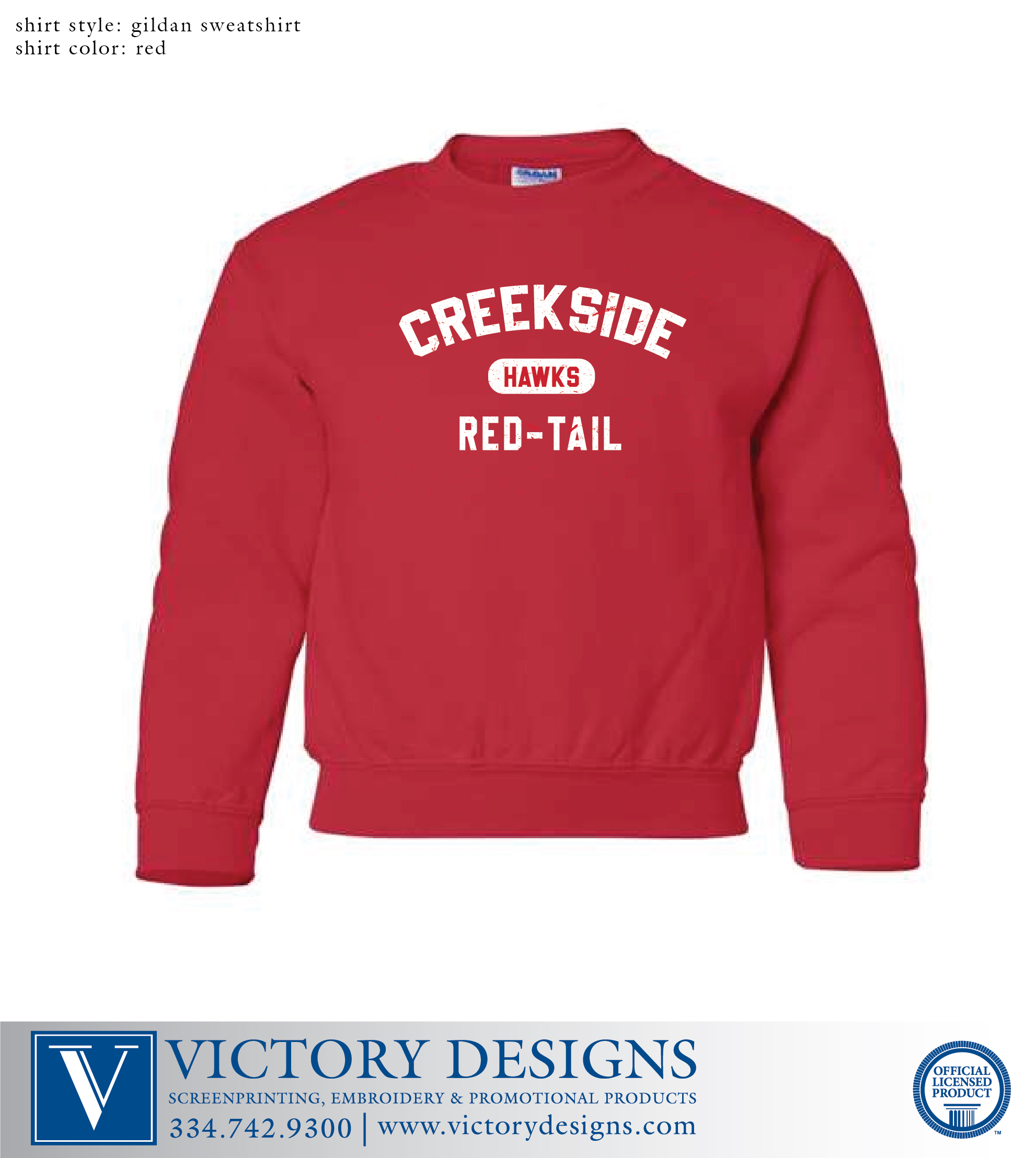 Creekside- Arched Creekside Crewneck Sweatshirt (4 Color Options) - Image 4