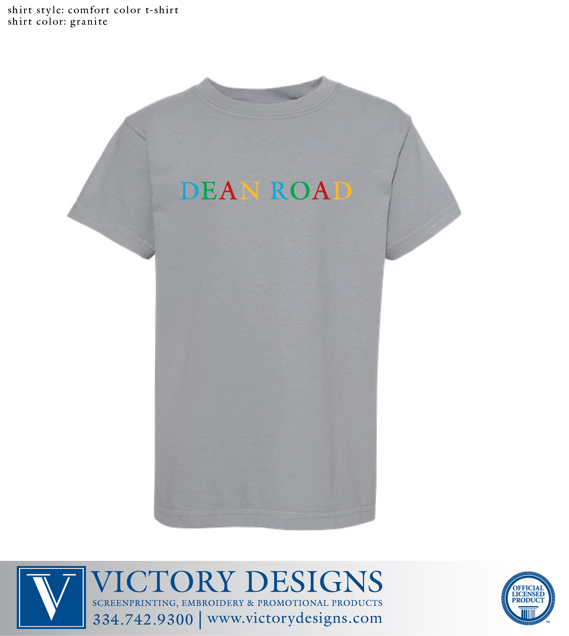 Dean Road - Multi-Color Boys Seaside Design Comfort Color T-shirt (2 Color Options) - Image 2