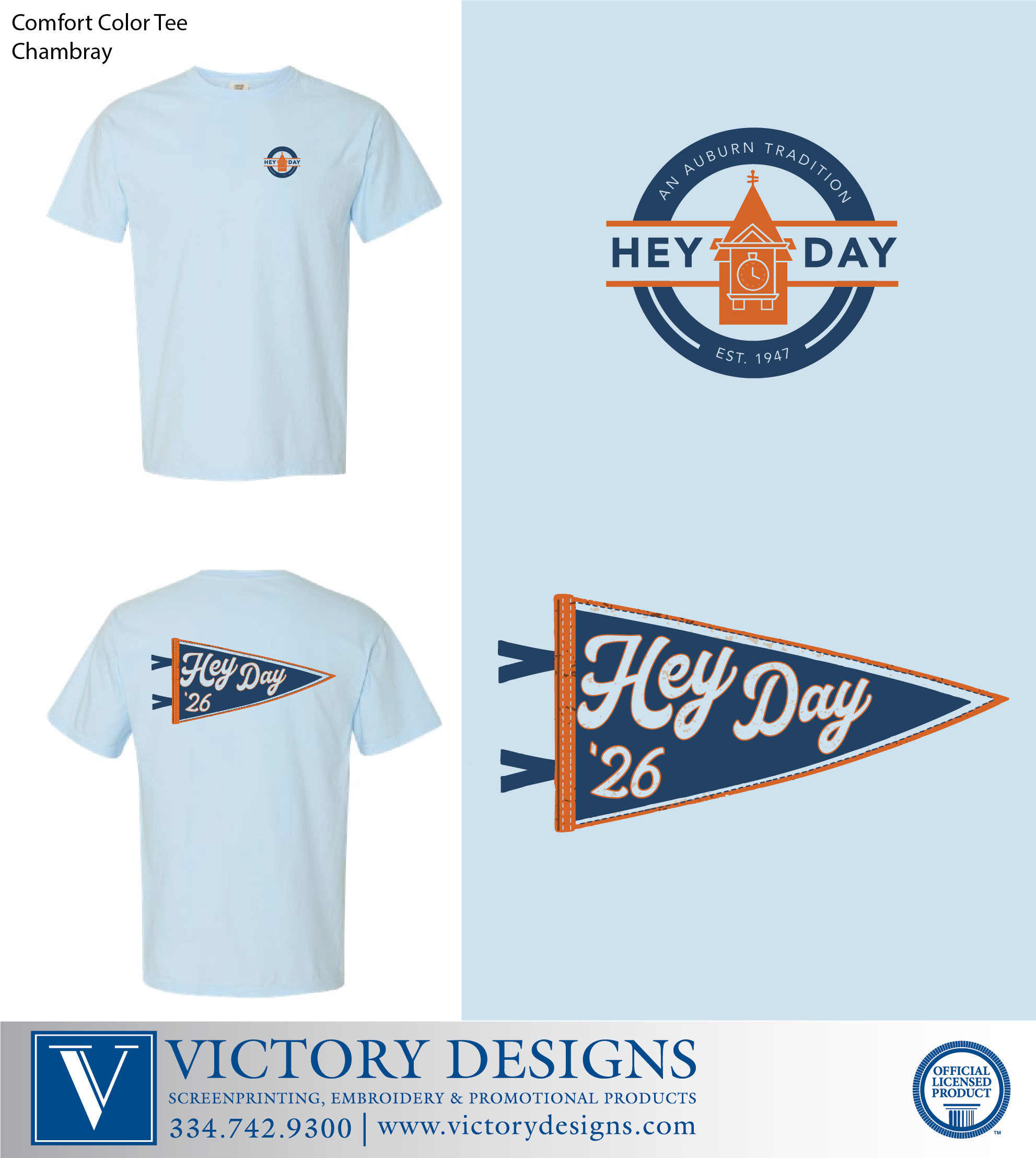 AU Alumni Association - Hey Day (Chambray + Youth Sizes!) - Image 2