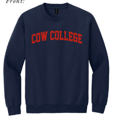AU Collegiate Cattlemen - Cow College Crewneck Sweatshirt