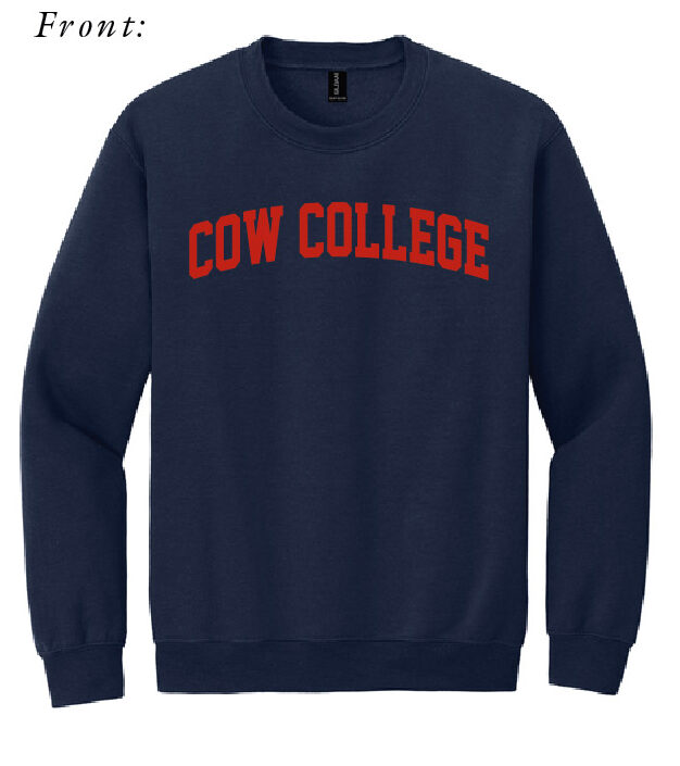 AU Collegiate Cattlemen - Cow College Crewneck Sweatshirt