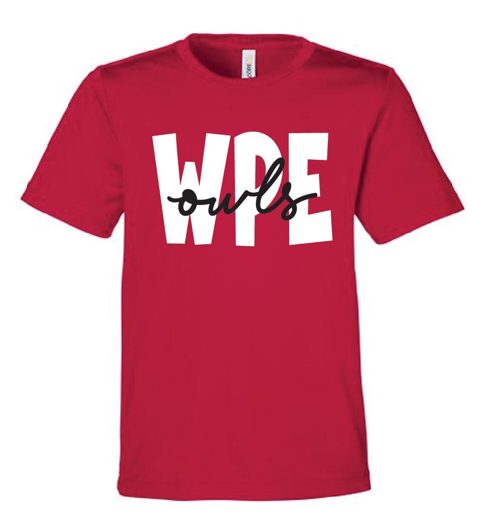 Woodland Pines Elementary- Red Owls Dri-Fit Tee