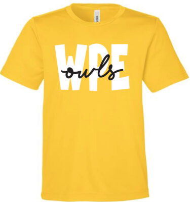 Woodland Pines Elementary- Yellow Owls Dri-Fit Tee