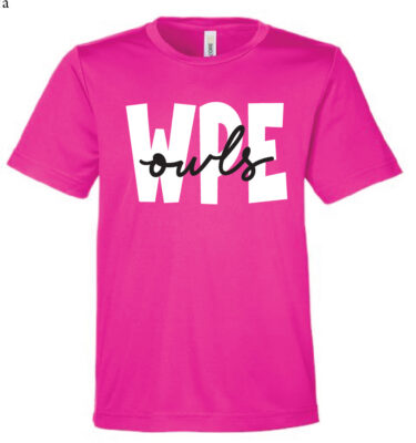 Woodland Pines Elementary- Pink Owls Dri-Fit Tee