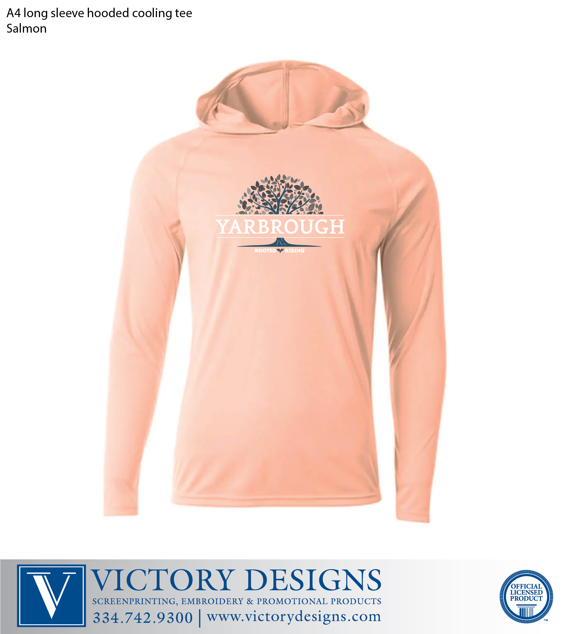 Yarbrough Elementary School - Tree Long Sleeve Hooded Tee - Image 2